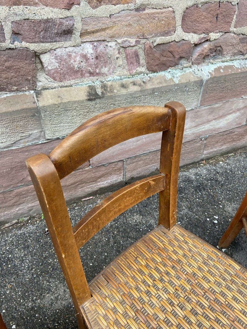 4 bistro chairs 1930 Alsace