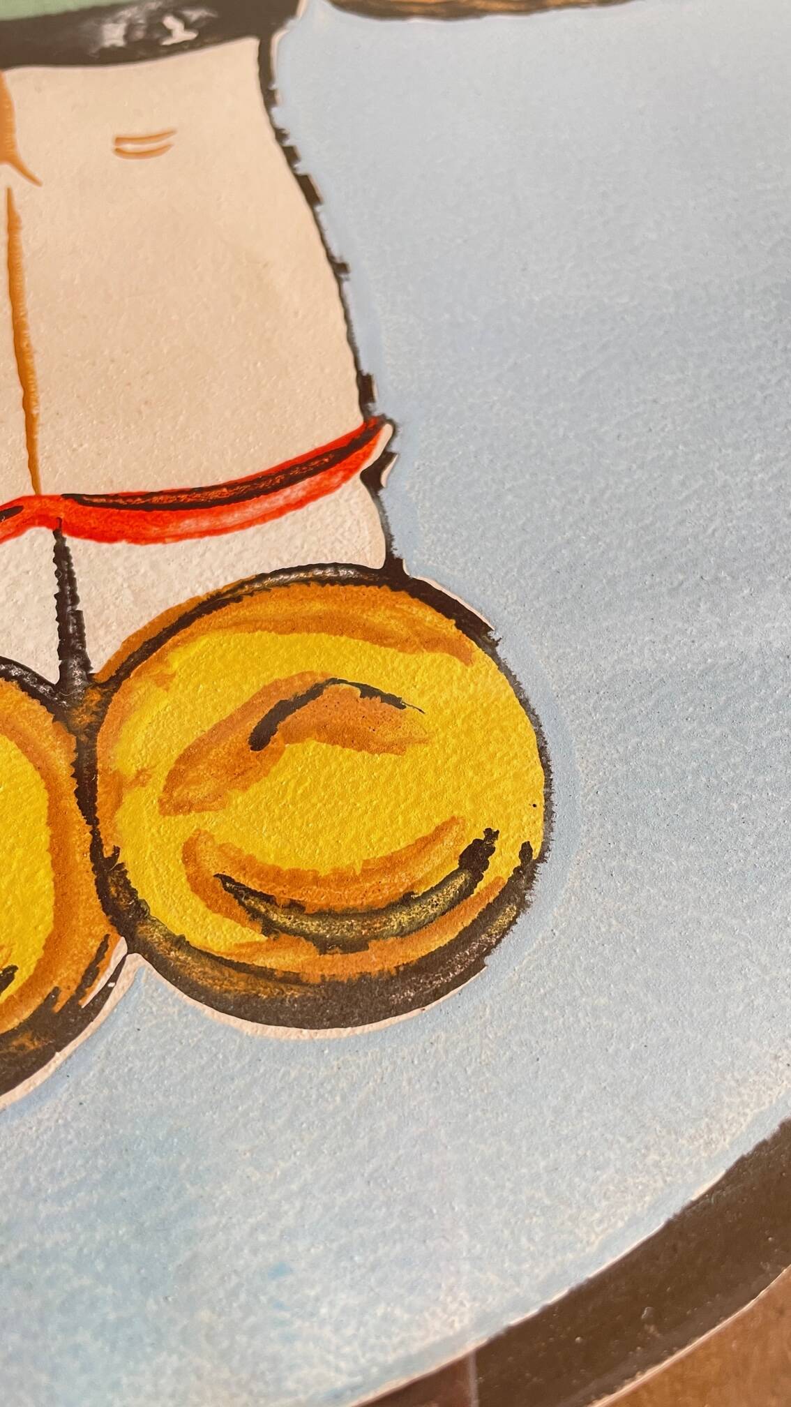 Screen printing on PAPER Medallion