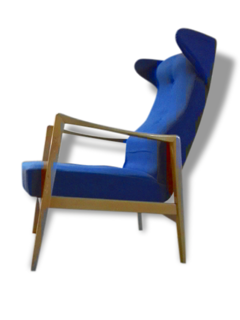 Recliner Chair long 50 years flesh lounge style kofod larsen Sven Ivar Dysthe