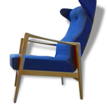 Fauteuil inclinable chaise longue lounge chair années 50 style kofod larsen  Sven Ivar Dysthe