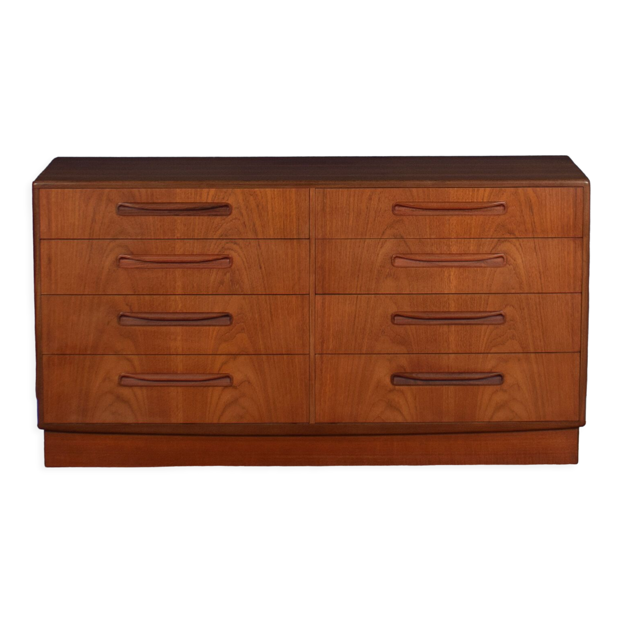 Teak 1960s G-Plan Fresco, 8 drawers chest of crawers