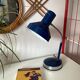 Blue desk lamp