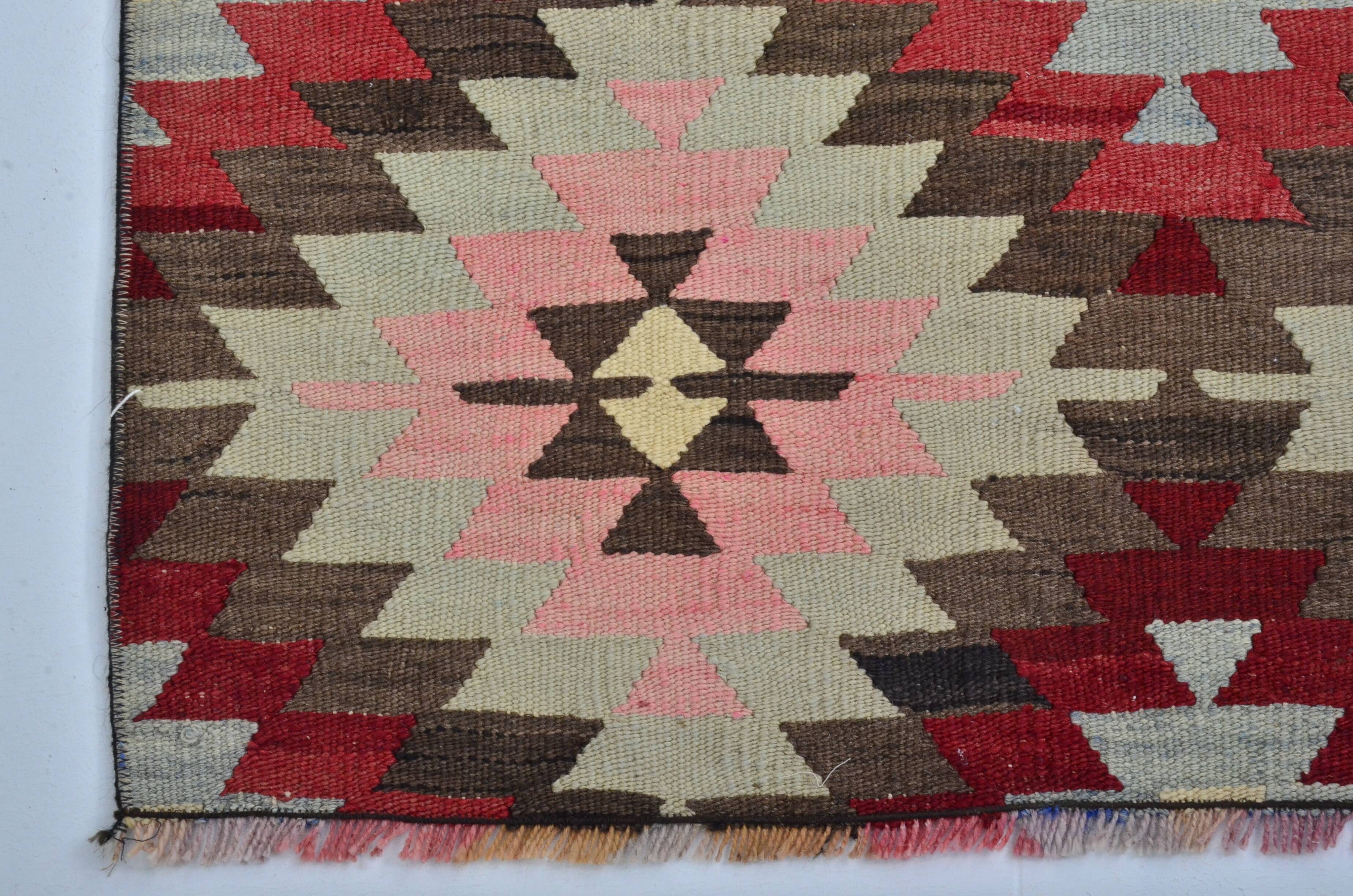 Vintage Turkish Wool Floral Carpet sku 3406
