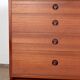 Large double chest of drawers, 8 drawers, in teak by Borge Mogensen 1960.