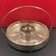 Hors d'oeuvre server, sweets, aperitif in Art Deco silver metal