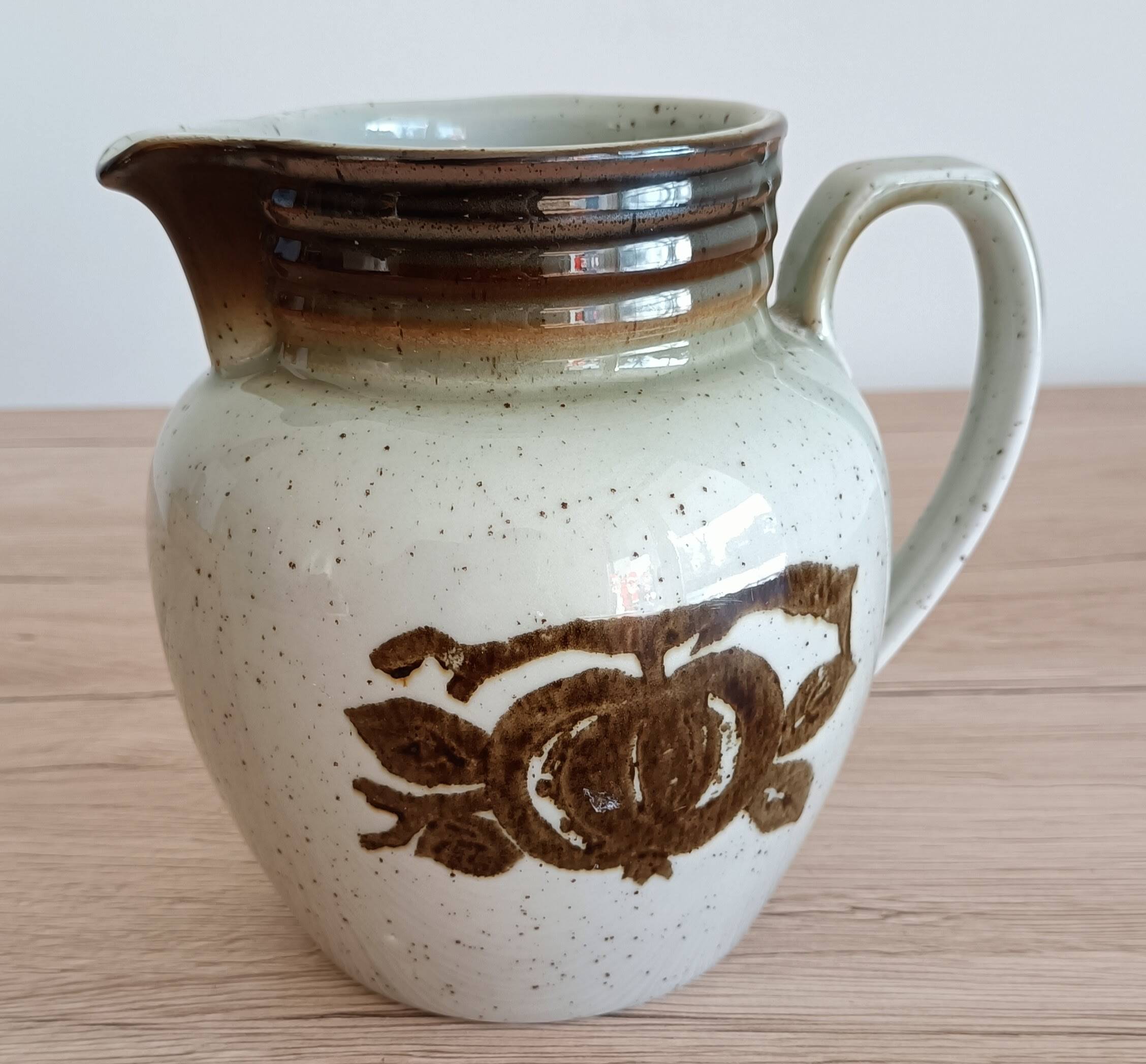 Bareuther Bavaria pyrite stoneware pitcher from the 70s