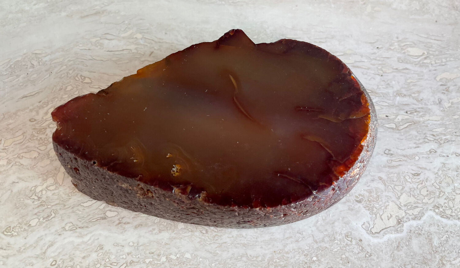 Vintage brutalist onyx ashtray