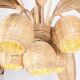 Lustre « cocotier » en rotin