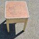 Tabouret coffre de cireur formica années 1950