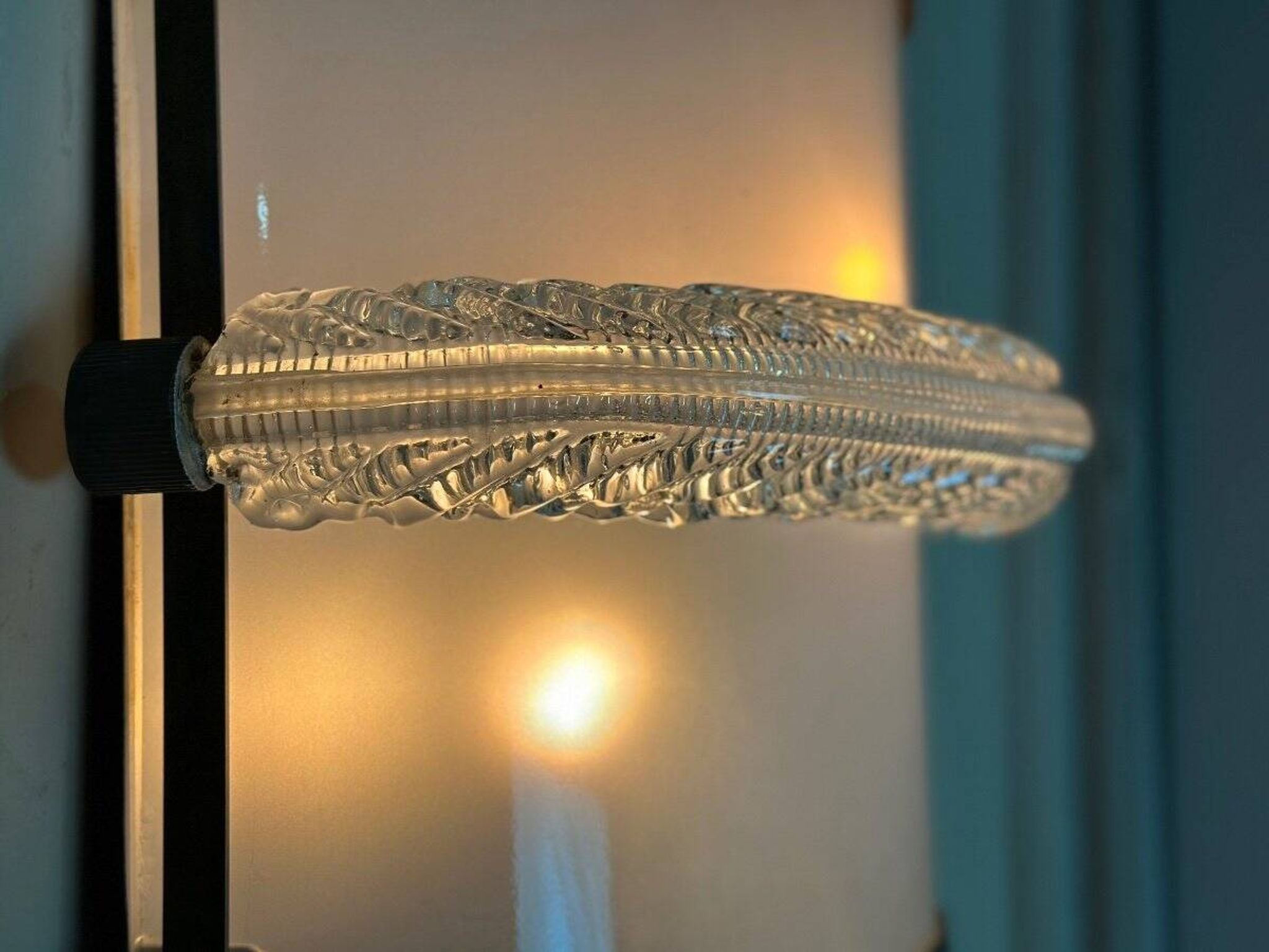 Pair of Venetian wall lights in Murano glass circa 1950