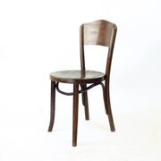 Chaise de bistro Thonet en bois courbé, Tchécoslovaquie 1940