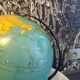 Vintage Taride sheet metal globe 1960s