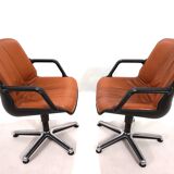 Set of two Fröscher office chairs by Burkhard Vogtherr, 1970