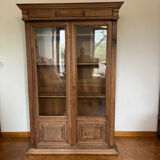 Armoire vitrée bois brut