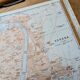 Printed in 1909, map of Verona (Verona), Veneto, Italy.