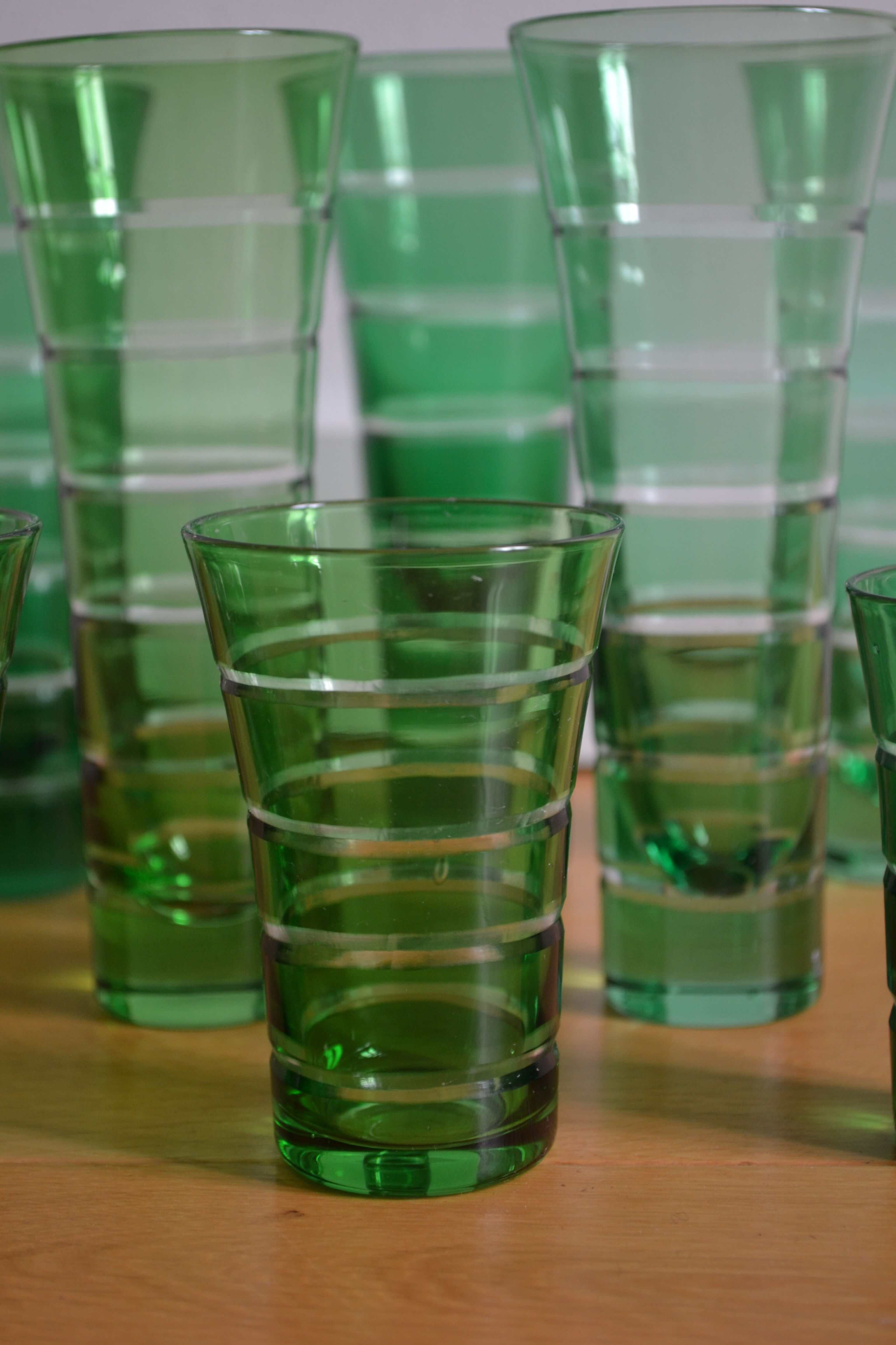 8 glasses Murano Italy 60s