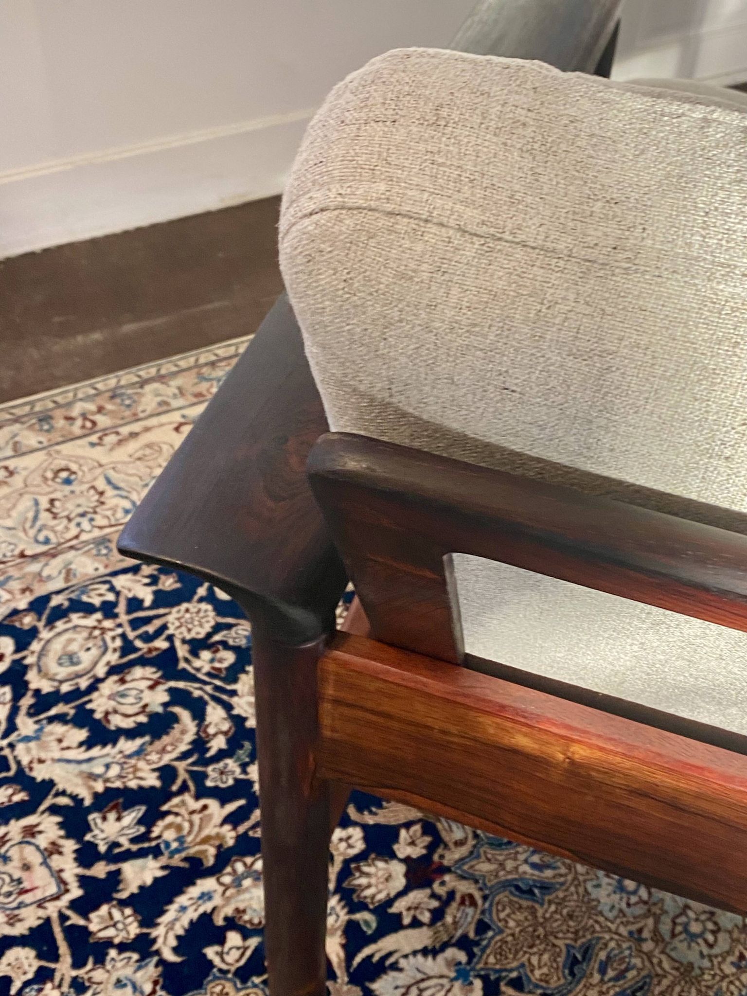 Armchair & Ottoman Hans Olsen – Vatne Møbler Denmark, 1960 Rosewood