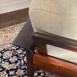 Fauteuil & Ottoman Hans Olsen – Vatne Møbler Danemark, 1960 Palissandre