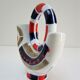 Zoomorphic pitcher vase rooster porcelain design vintage