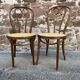 2 bistro chairs curved wood 1960 Restaurant cafe chairs french