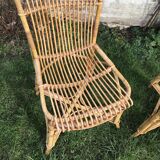 Pair of rattan chairs