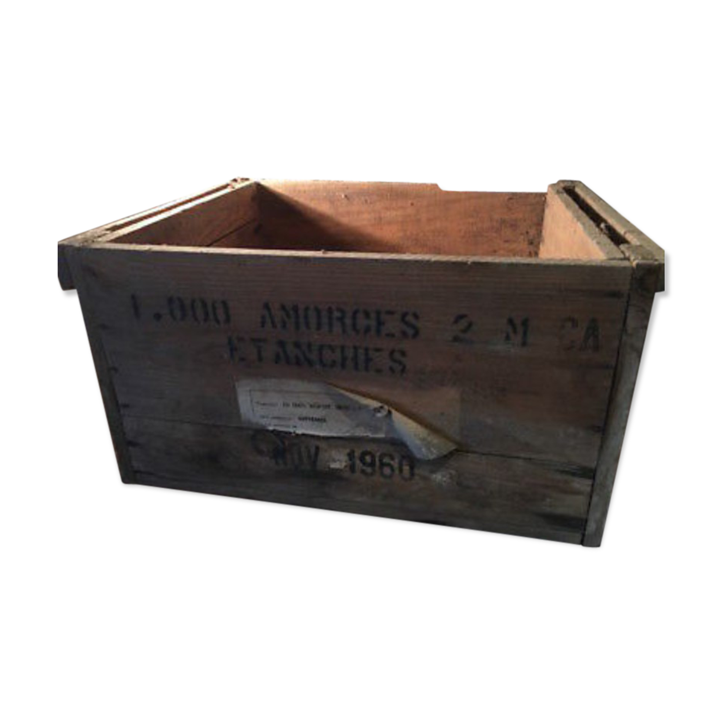 Old wooden ammunition