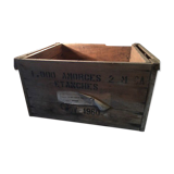 Old wooden ammunition