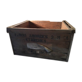Old wooden ammunition