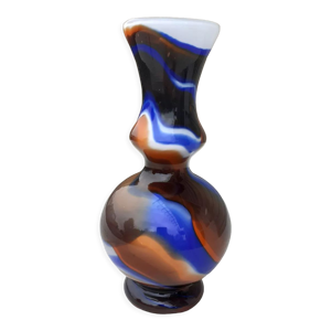 Vase en opaline art pop