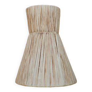 Applique murale en raphia - main