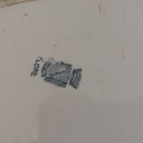 Old oval ceramic dish from Sarreguemines model Flora