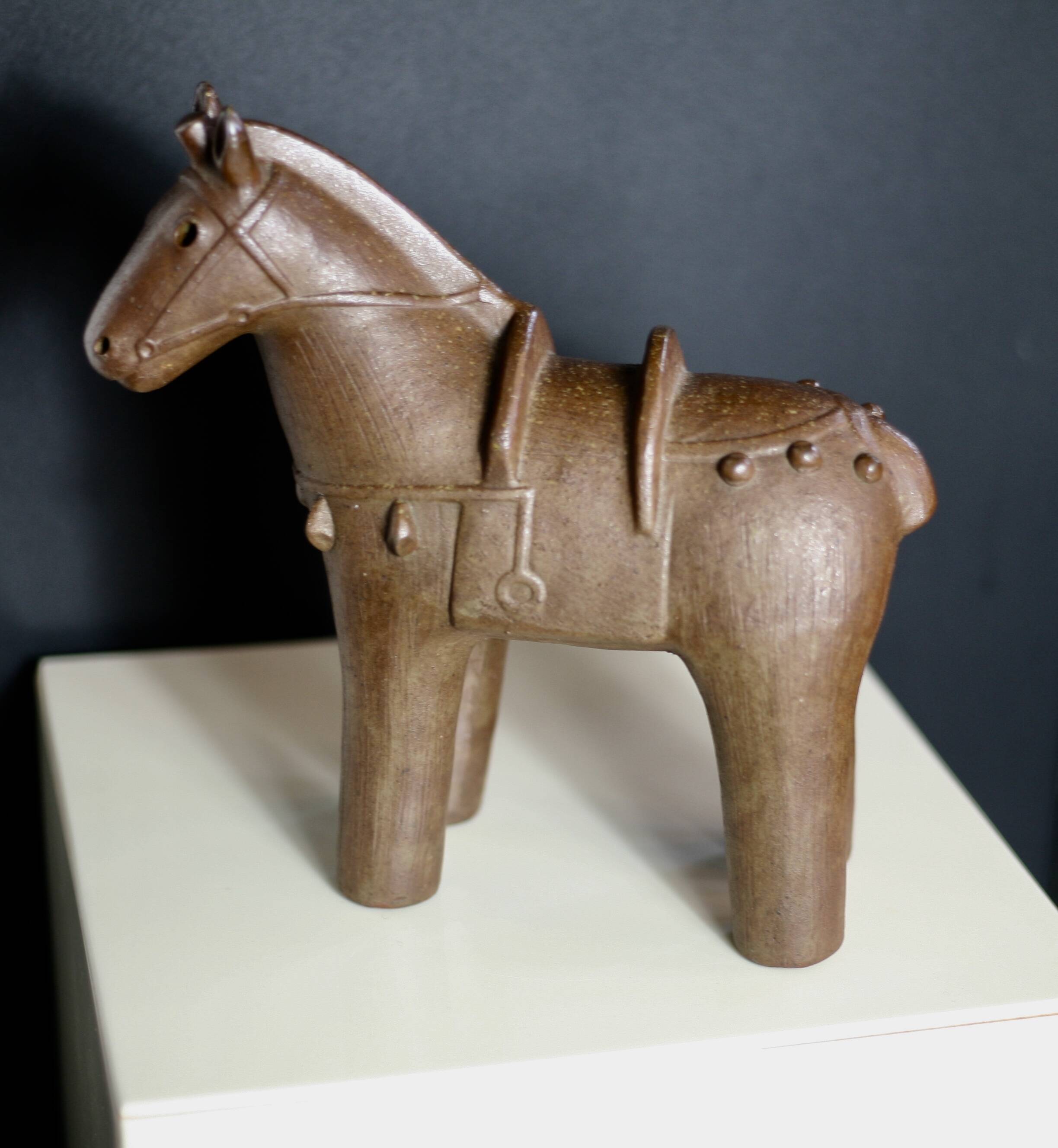 Ceramic, Japan, 1950s, horse.