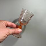 6 Rosaline twisted liqueur glasses
