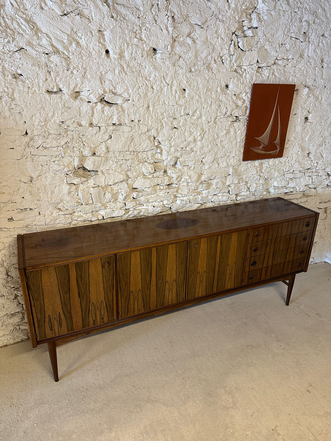 Scandinavian rosewood enfilade - Vintage