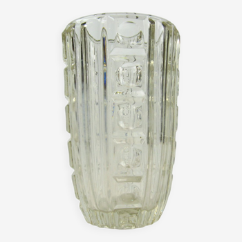 Ancien vase en verre, Tchécoslovaquie