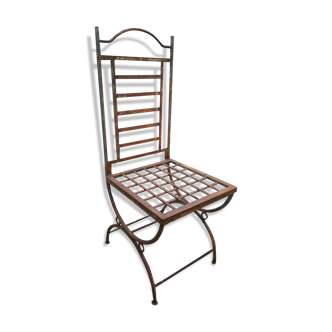 Ancient wrought iron chair
