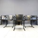 Vintage cirkel chairs by Metaform, 1980s, set of 6
