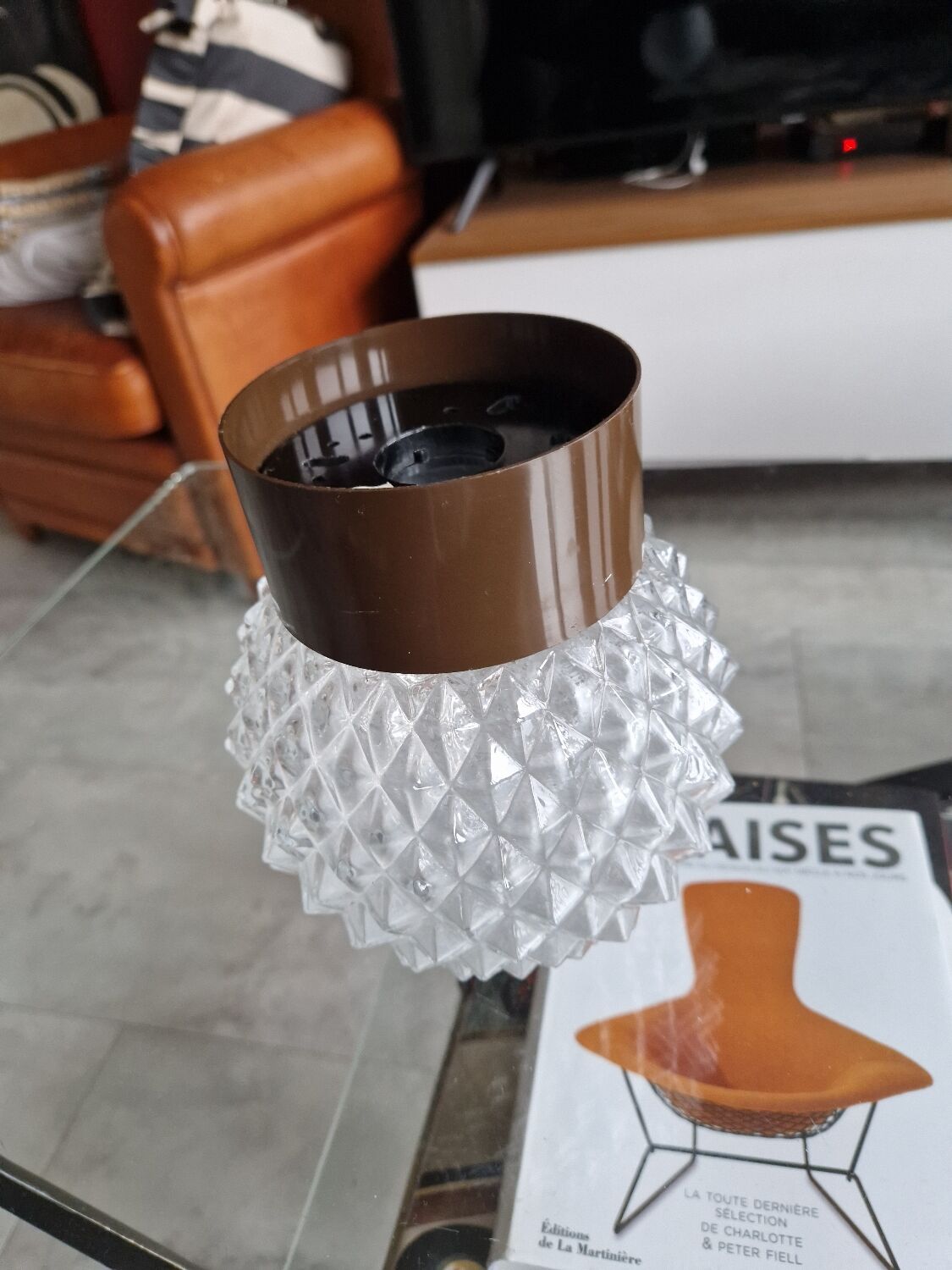 Vintage BHV Marais ceiling light