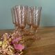 6 Rosaline Twisted Pink Champagne Flutes