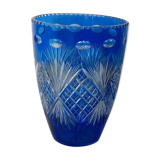 Cobalt-blue crystal vase