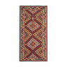 Persian kilim rug, handmade oriental flat, woven rug 147x300cm