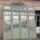 4 Art Nouveau partition doors + transom