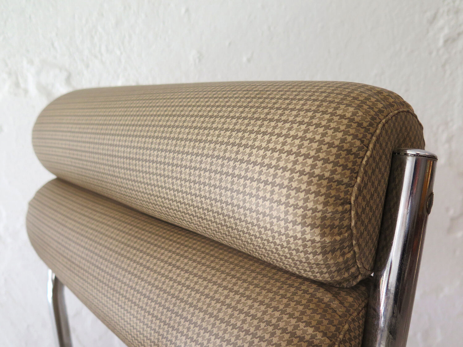 Chrome metal swivel office chair, 1950s