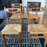 4 chairs by Guillerme and Chambron