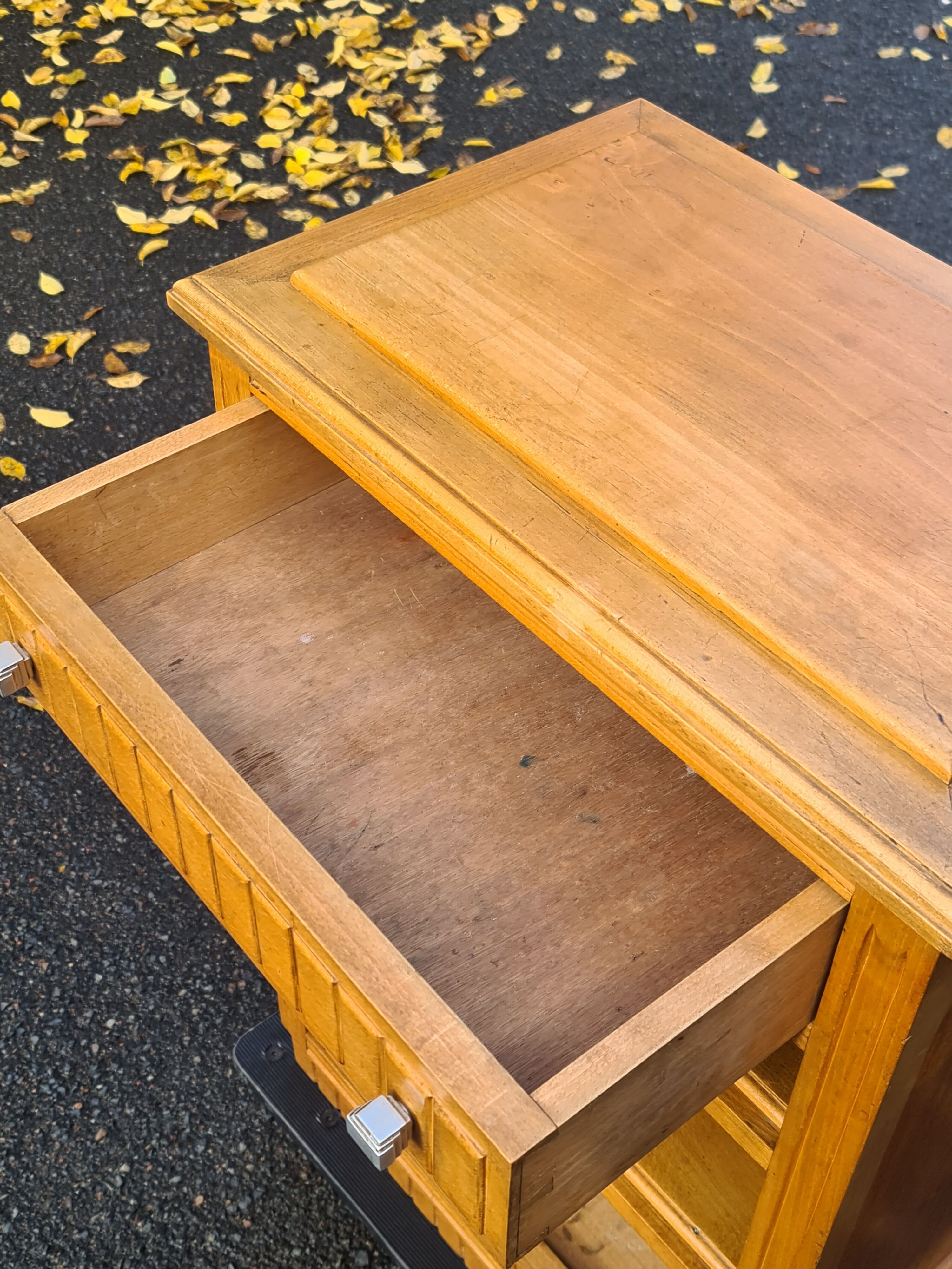 Art deco jam maker 1940-50 solid wood