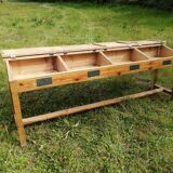 Old school desk for 4 people - Workshop furniture