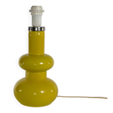 Mid-Century Modern Curvaceous Bright Yellow Glass Table Lamp by Orrefors, 1960s
