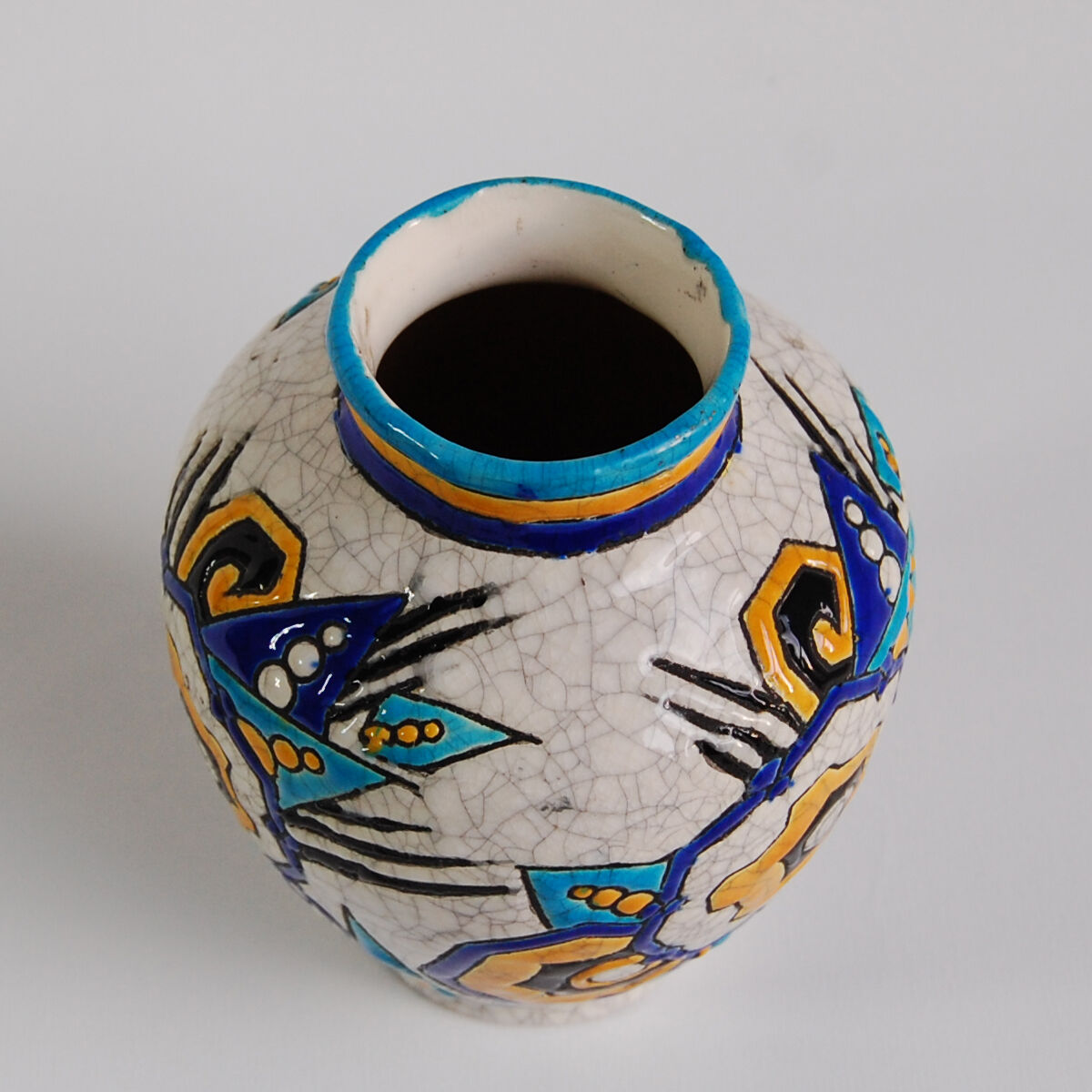 Vase art déco Boch frères - Kéramis par Charles Catteau , 1930s