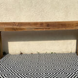 Solid oak beam console