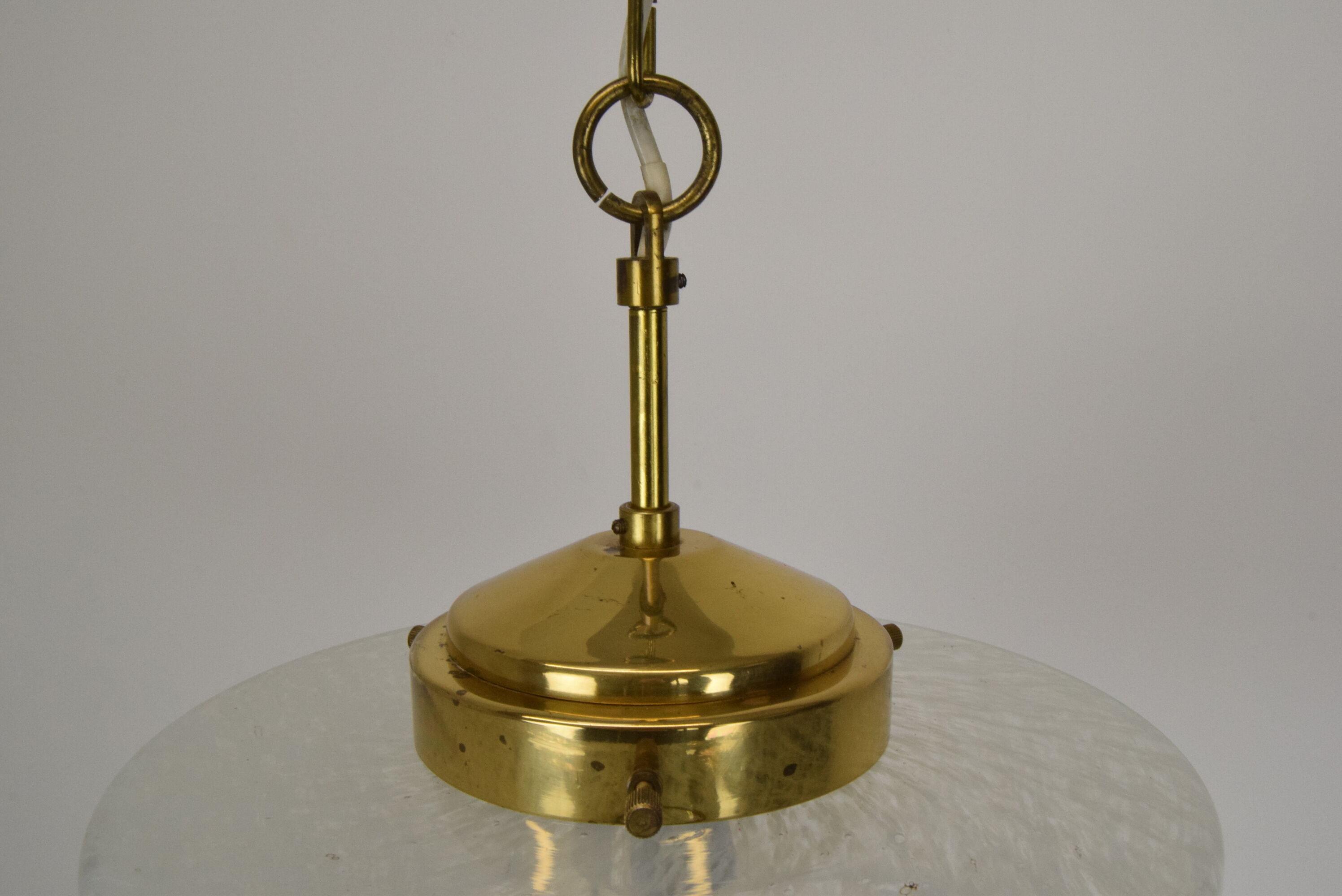 Mid-century Glass Pendant by Kamenicky Senov,1960's.